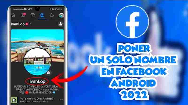 Poner un solo nombre en facebook android