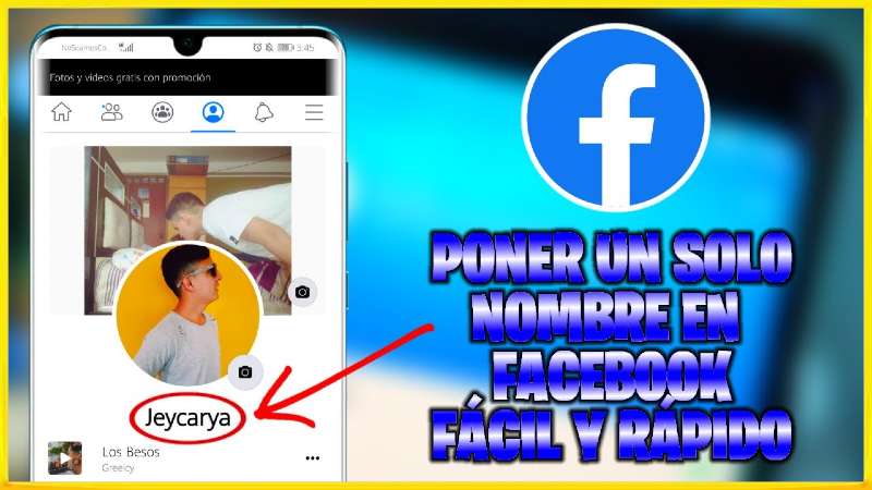 Como poner un solo nombre en facebook android